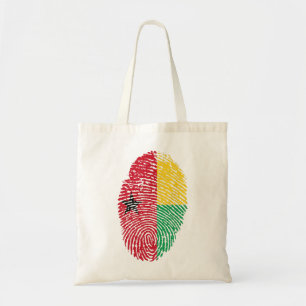 Guinea Bissau Flag Fingerprint Landespreis Tragetasche