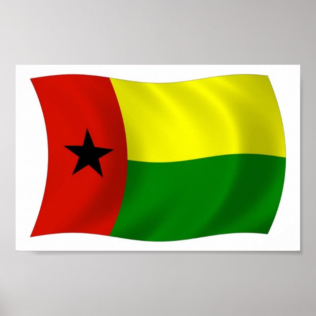 Guinea Bissau Flag Poster drucken (Vorne)
