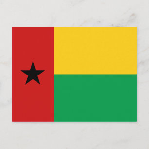 Guinea-Bissau-Flag-Postkarte Postkarte