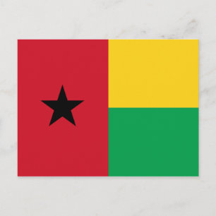 Guinea-Bissau-Flag-Postkarte Postkarte