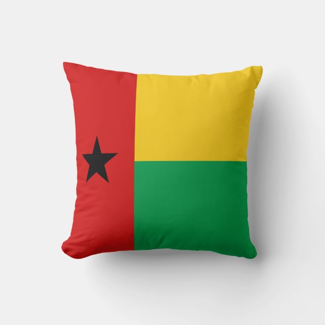 Guinea Bissau Flag x Flag Kissen (Vorderseite)