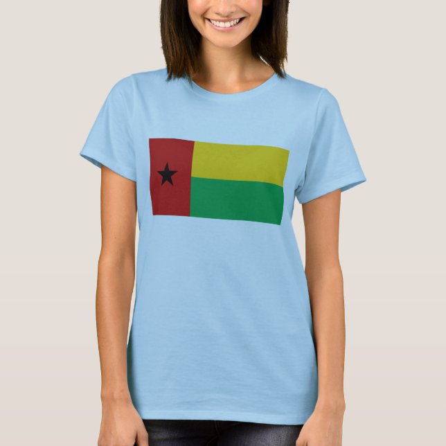 Guinea-Bissau-Flag x T - Shirt Karte (Vorderseite)