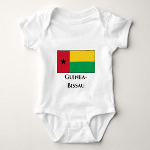 Guinea-Bissau-Flagge Baby Strampler
