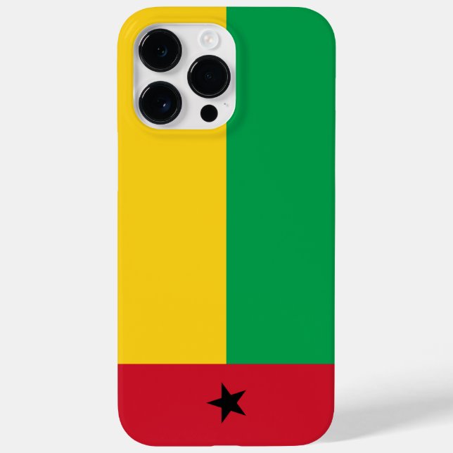 Guinea-Bissau-Flagge Case-Mate iPhone Hülle (Rückseite)