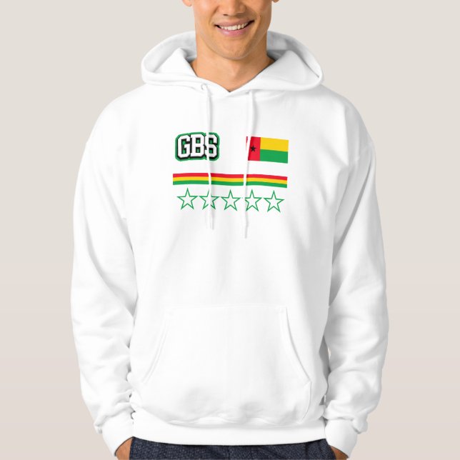 Guinea-Bissau-Flagge Hoodie (Vorderseite)