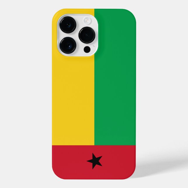 Guinea-Bissau-Flagge iPhone Hülle (Rückseite)