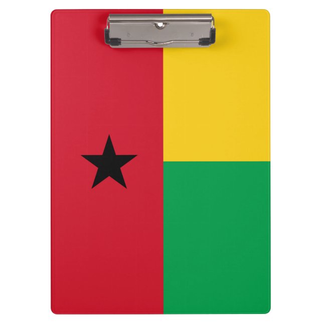 Guinea-Bissau-Flagge Klemmbrett (Vorderseite)