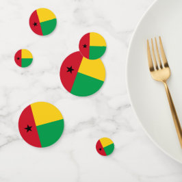 Guinea-Bissau-Flagge Konfetti