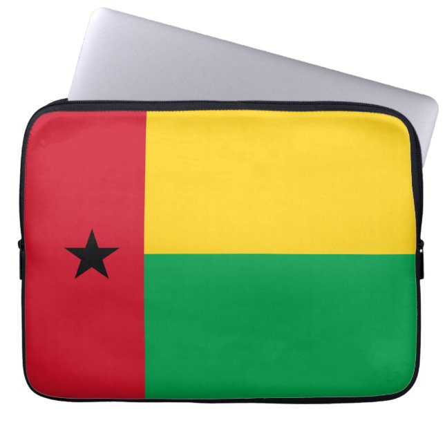 Guinea-Bissau-Flagge Laptopschutzhülle (Vorderseite)