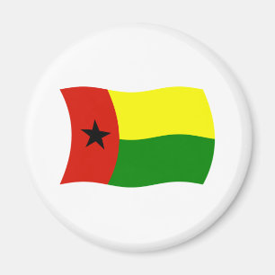 Guinea-Bissau-Flagge-Magnet Magnet