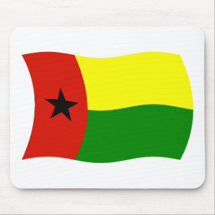 Guinea-Bissau-Flagge-Mauspad Mousepad