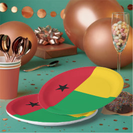 Guinea-Bissau-Flagge Pappteller