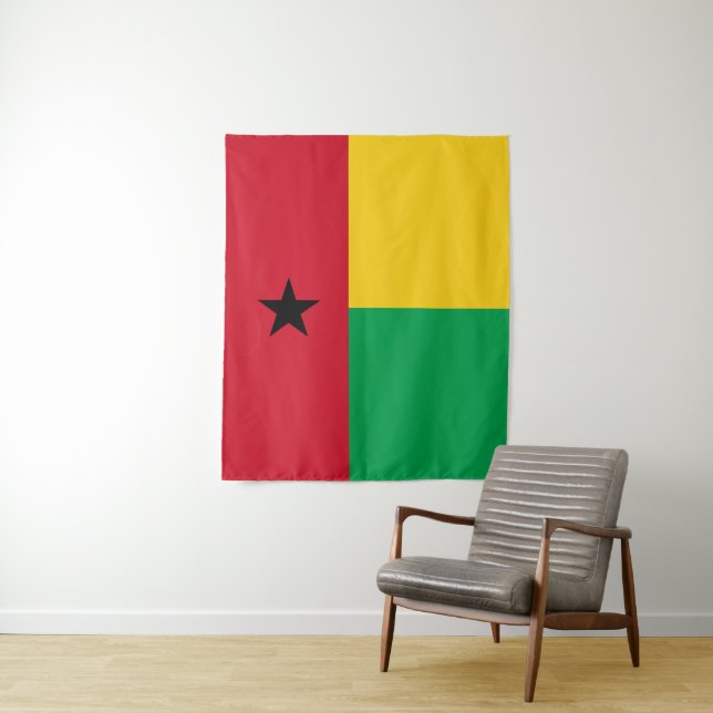 Guinea-Bissau-Flagge Wandteppich (Beispiel)