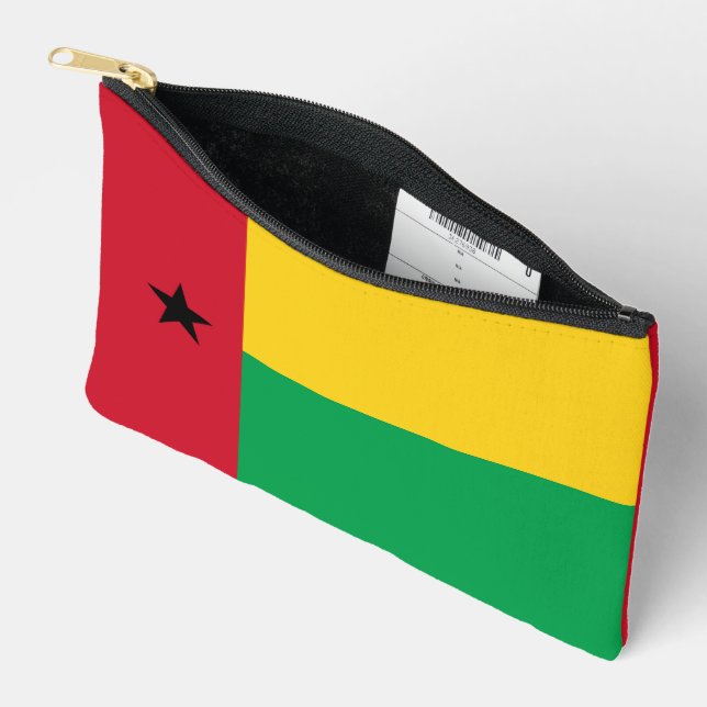 Guinea-Bissau-Flagge Zubehörtasche (Offen)
