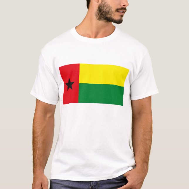Guinea-Bissau Flaggen-T - Shirt (Vorderseite)
