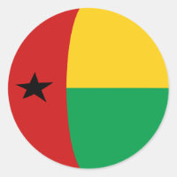 Guinea-Bissau-Flaggenkleber