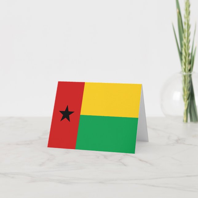 Guinea-Bissau-Flaggennotecard Karte (Vorderseite)