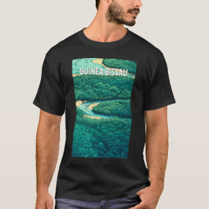 Guinea Bissau Illustration Reisen Vintag T-Shirt