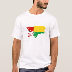 Guinea bissau Landkarte Form der Silhouette T-Shirt