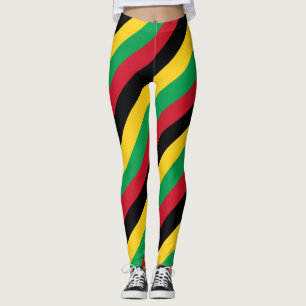 Guinea-Bissau-Nationalfarben der Flaggen gestreift Leggings