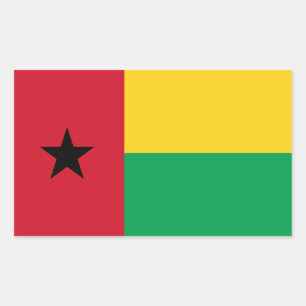 Guinea Bissau Rechteckiger Aufkleber
