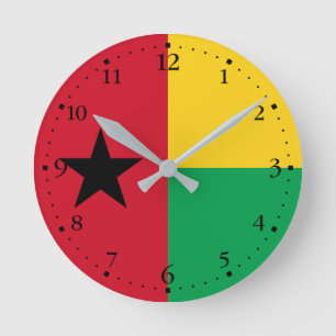 Guinea Bissau Runde Wanduhr