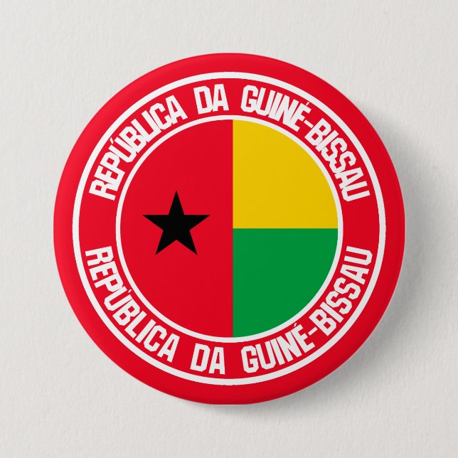 Guinea-Bissau-RundEmblem Button (Vorderseite)