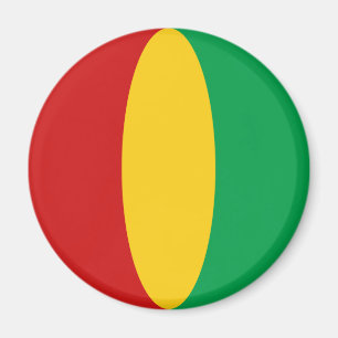 Guinea-Conakry Fischaugen-Flagge-Magnet Magnet