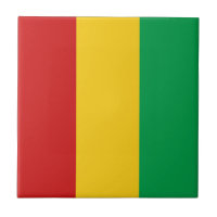 Guinea-Conakry Flag Keramik Tile