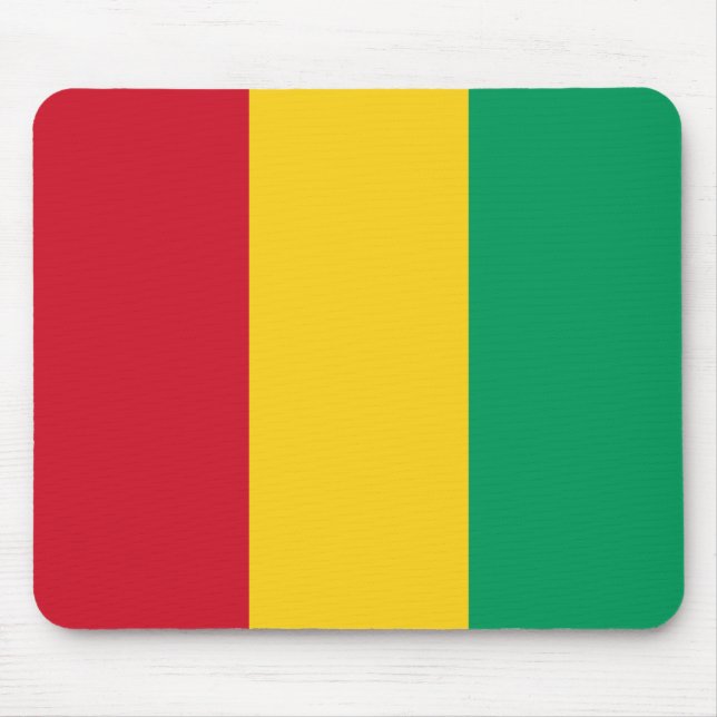 Guinea-Conakry Flagge Mousepad (Vorne)