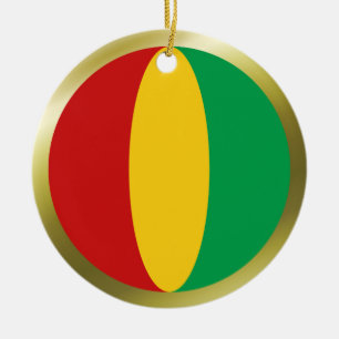 Guinea-Conakry Flaggen-Verzierung Keramik Ornament