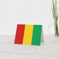 Guinea-Conakry-Flaggennotecard