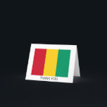 Guinea Dankeskarte<br><div class="desc">Patriotische Flagge der Guinea.</div>