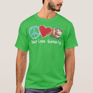 Guinea der friedlichen Liebe Schweine Niedliche Gu T-Shirt