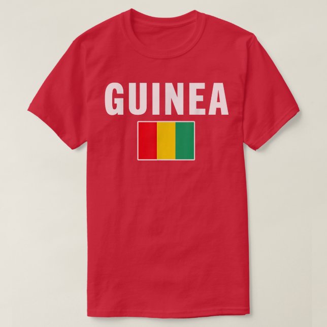 Guinea Equatorial Guinean Tee Flag erinnerte Gift  (Design vorne)