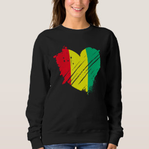 Guinea Flag I Liebe Guinea Es ist in meinem DNA fü Sweatshirt