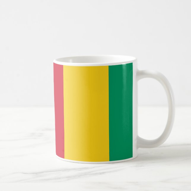 Guinea Flag Keramik Tasse (Rechts)