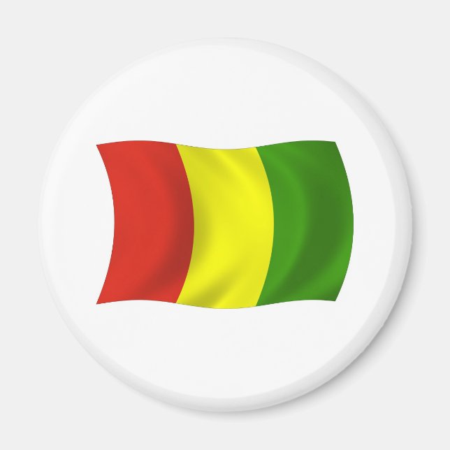 Guinea Flag Magnet (Vorne)