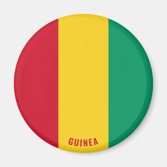 Guinea Flag Patriotic Magnet (Vorne)