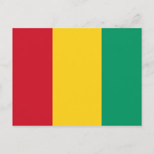 Guinea-Flag-Postkarte Postkarte