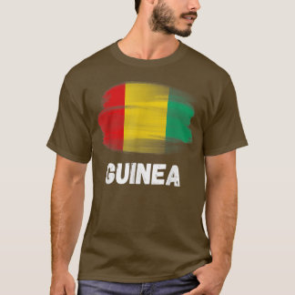 Guinea Flag Pride Retro Guinean Flag Familie Match T-Shirt