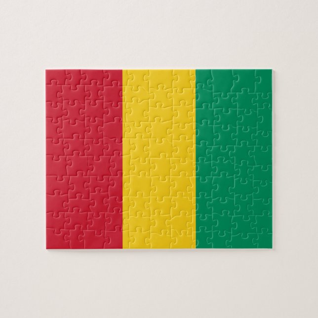 Guinea-Flagge Puzzle (Horizontal)