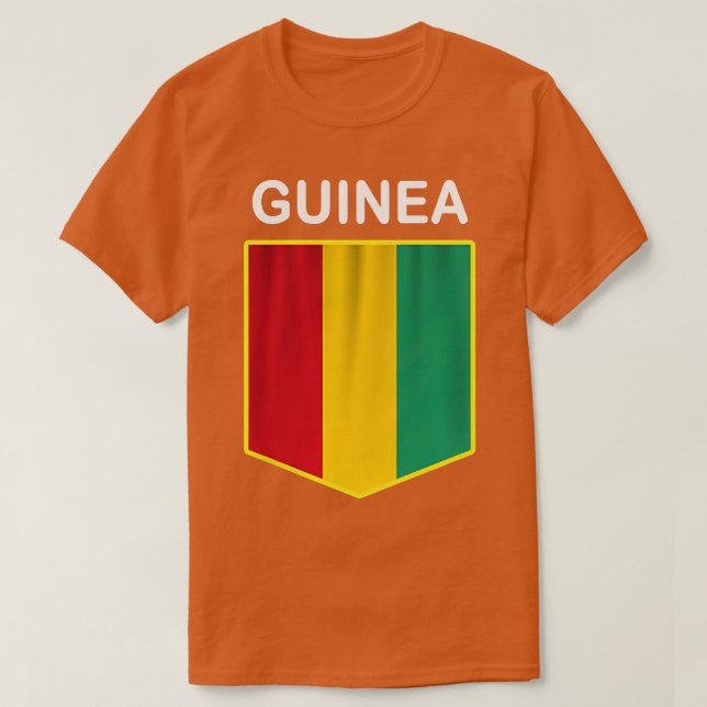 Guinea Flaggenemblem Guinean Pride Herkunft Herita T-Shirt (Design vorne)