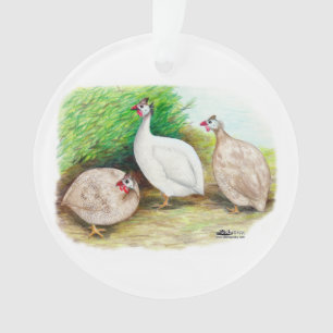 Guinea Fowl Außenbereich Ornament