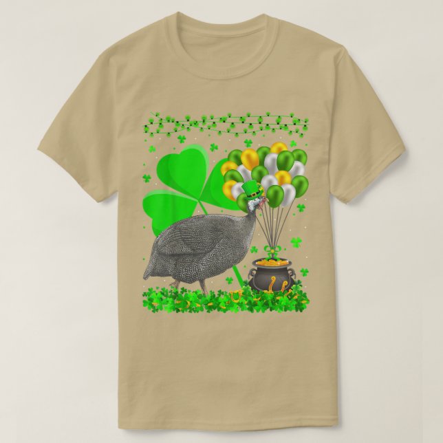 Guinea Fowl Bird Lover Kleeblatt Guinea Fowl St Pa T-Shirt (Design vorne)
