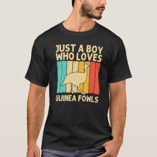 Guinea Fowl for Boys Kids Bird Chicken Farm T-Shirt