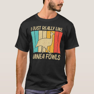 Guinea Fowl for Men Bird Chicken Farm T-Shirt