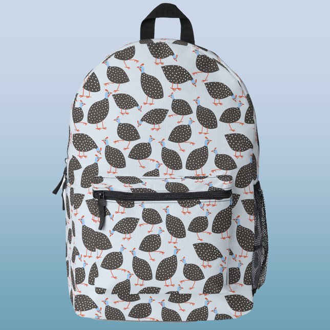 Guinea Fowl Fun Bedruckter Rucksack (Guineafowl pattern fun bird backpack)