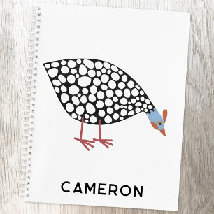 Guinea Fowl Fun Personalisiert Notizbuch