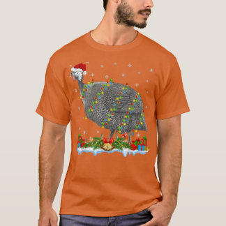 Guinea Fowl Lover Matching Weihnachtsmannmütze Gui T-Shirt